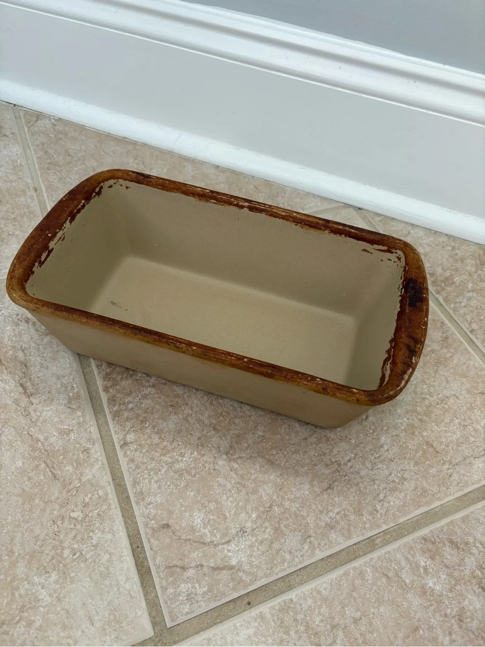 Pampered Chef stoneware loaf pan part of their 